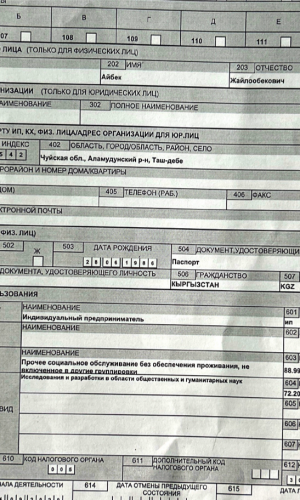 Свидетельство о регистрации